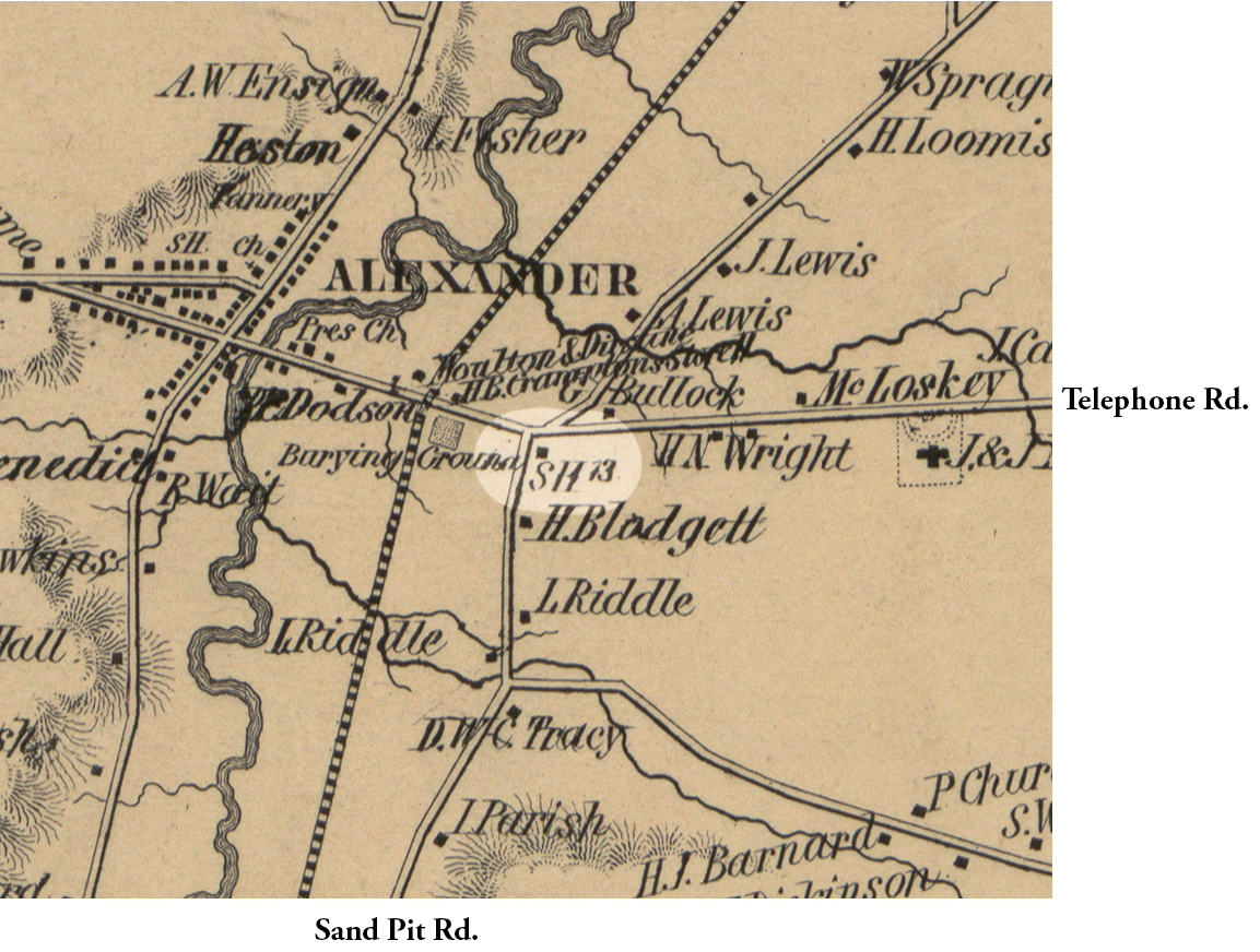1854 Genesee County Map Ale-7 Excerpt